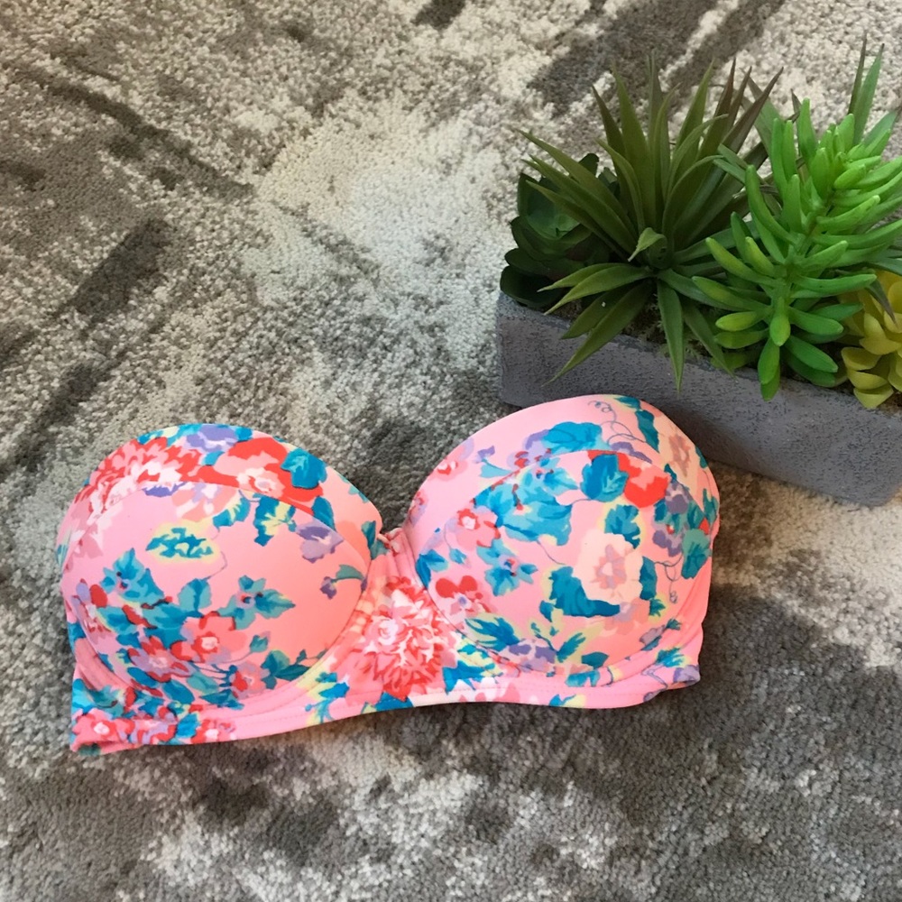 Corset Style Strapless Bikini Top